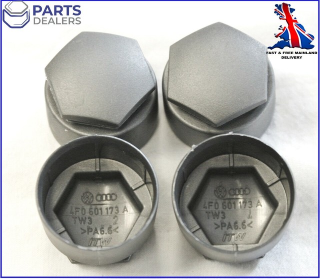 GENUINE AUDI A1 A3 A4 A5 A6 ALLOY WHEEL LOCKING NUT BOLT COVERS CAPS GREY x4 NEW GENUINE AUDI A1 A3 A4 A5 A6 ALLOY WHEEL LOCKING NUT BOLT COVERS CAPS GREY x4 NEW