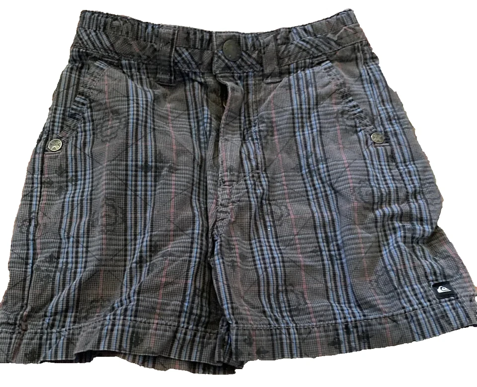 Quiksilver Plaid Adjustable Waisted Shorts Infant Size 12 Months - Image 2 of 4