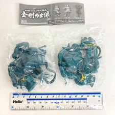 Buddhism Deva Kings Kongo Rikishi Action Figure Set of 2 Bronze 10cm Japan