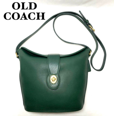 Extremely Rare Made In USA Old Coach 9948 Shoulder Bag Green 