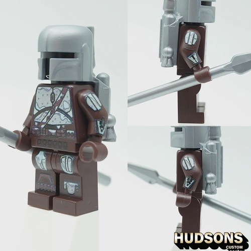 Lego Star Wars Snow Din Djarin Mandalorian Cloud City Hudsons Custom /25 RARE - Picture 3 of 3