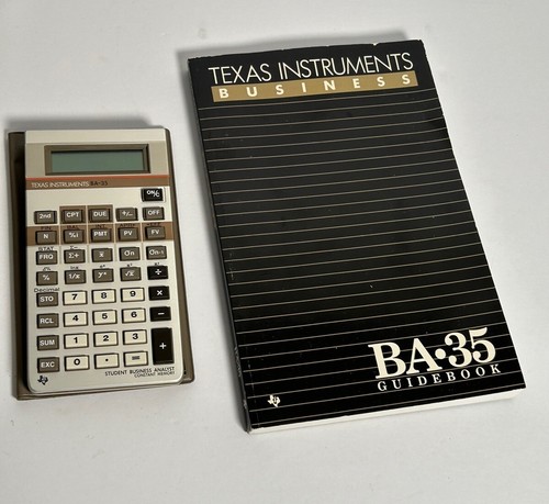 Vintage Nos Texas Instruments BA-35 Taschenrechner  - Bild 2 von 3