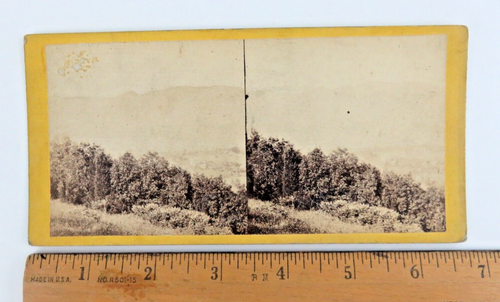 Beauties of the Hudson River - View from the Side of Storm King Stereoview - Picture 5 of 5