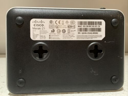 Cisco Meraki Z1-HW-US Cloud-Managed teleworker Gateway Wireless Router + PS - Picture 4 of 9