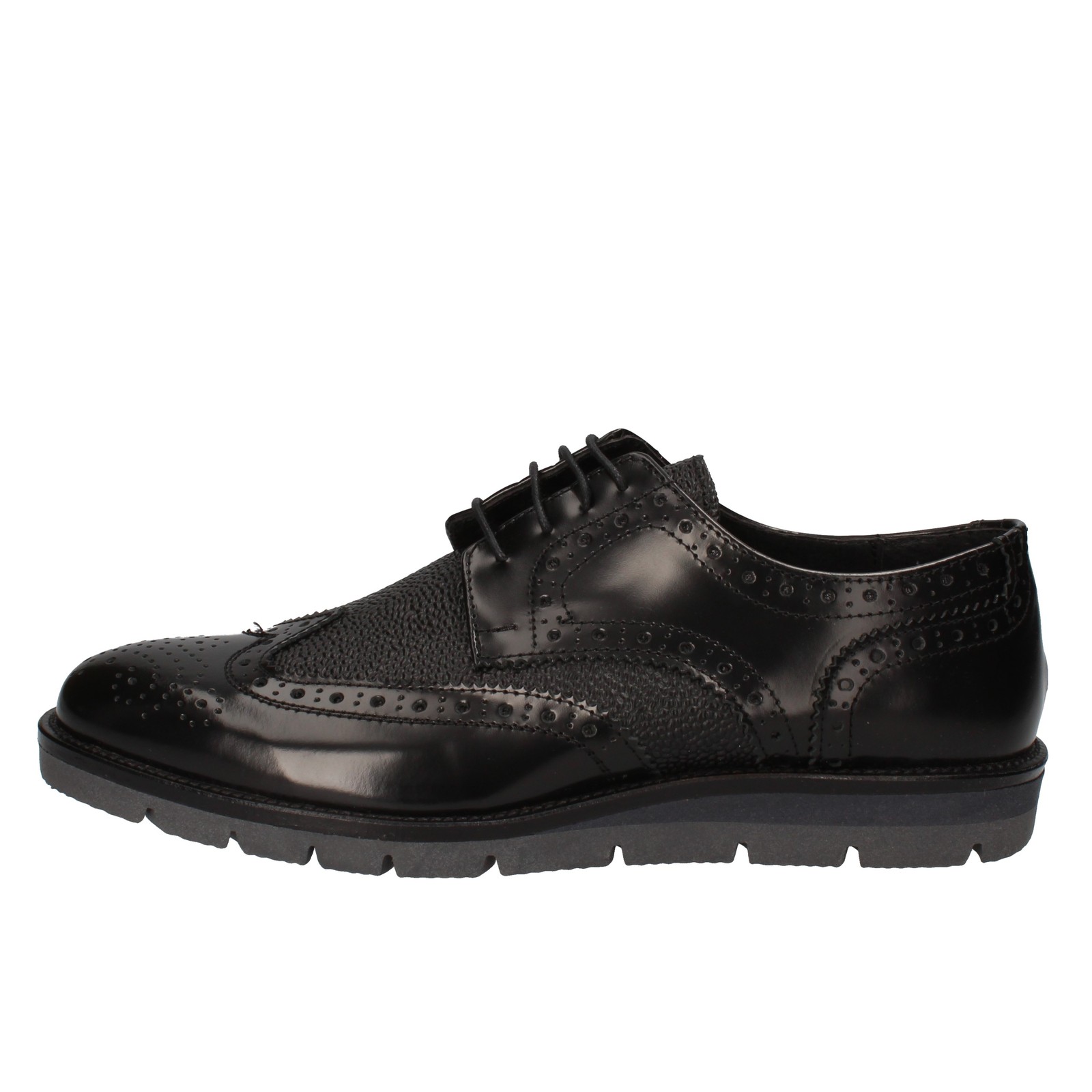 Scarpe casual da uomo Scarpe UOMO J BREITLIN 44 UE elegante nero in pelle lucido applicato ad15-f Scarpe casual da uomo Scarpe UOMO J BREITLIN 44 UE elegante nero in pelle lucido applicato ad15-f