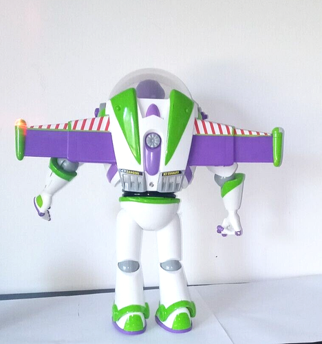 1990s Toy Story Buzz Light Year 12” Talking Figure Disney Store, BATTS Include - Picture 5 of 5