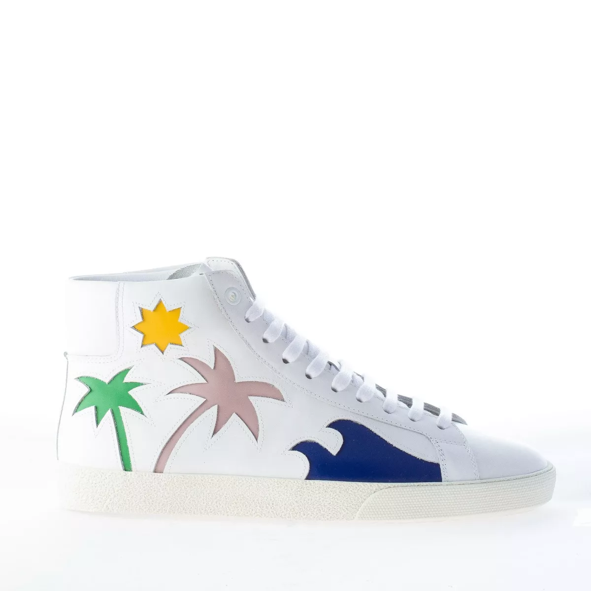 afdeling affjedring status SAINT LAURENT men shoes White leather high-top sneaker palm tree detailing | eBay afdeling affjedring status SAINT LAURENT men shoes White leather high-top sneaker palm tree detailing | eBay