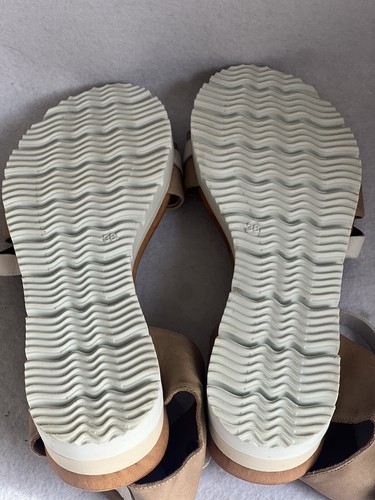 EOS Women’s Leather Sandals Size 38 Made In Portugal Casual Beach Summer - Picture 12 of 15