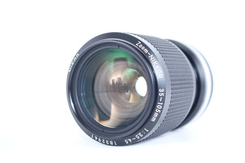 NIKON AI-S Zoom NIKKOR 35-105mm F3.5-4.5 Black Lens with Cap Very Rare - Picture 7 of 8