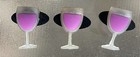 Set of 3 Wine Glasses 2006 Casa D’Oro for Crocs. Each Approximately 1”x 1/2”