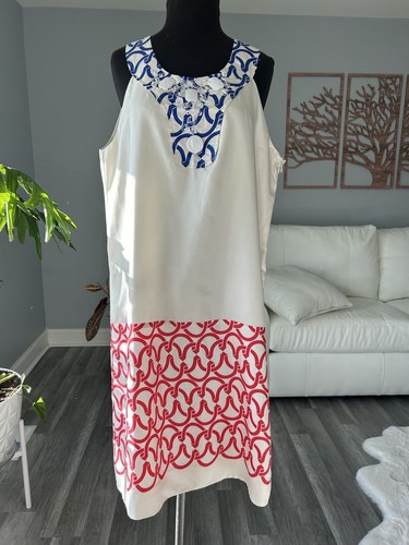Cynthia Steffens Mujer 100 % Seda Vestido Talla EE. UU. XL Nuevo/Wtags - Imagen 8 de 9