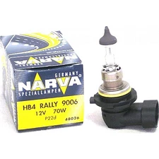 NARVA 48026 Rally 9006/HB4 70 Watt Halogen Auto Headlight Bulb Made in GERMANY