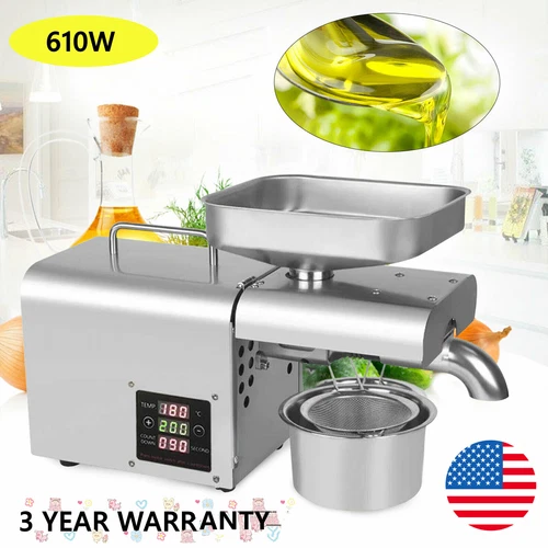 304 Stainless Steel Automatic Nuts Seeds Oil Press Machine Presser Extractor