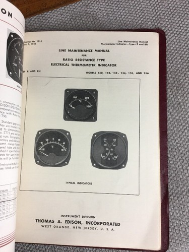 Raro 1949 equipo avión Edison sistema de detección departamento de bomberos catálogo - Imagen 4 de 10