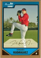 Fernando Rodriguez 2007 Bowman Prospects Gold
