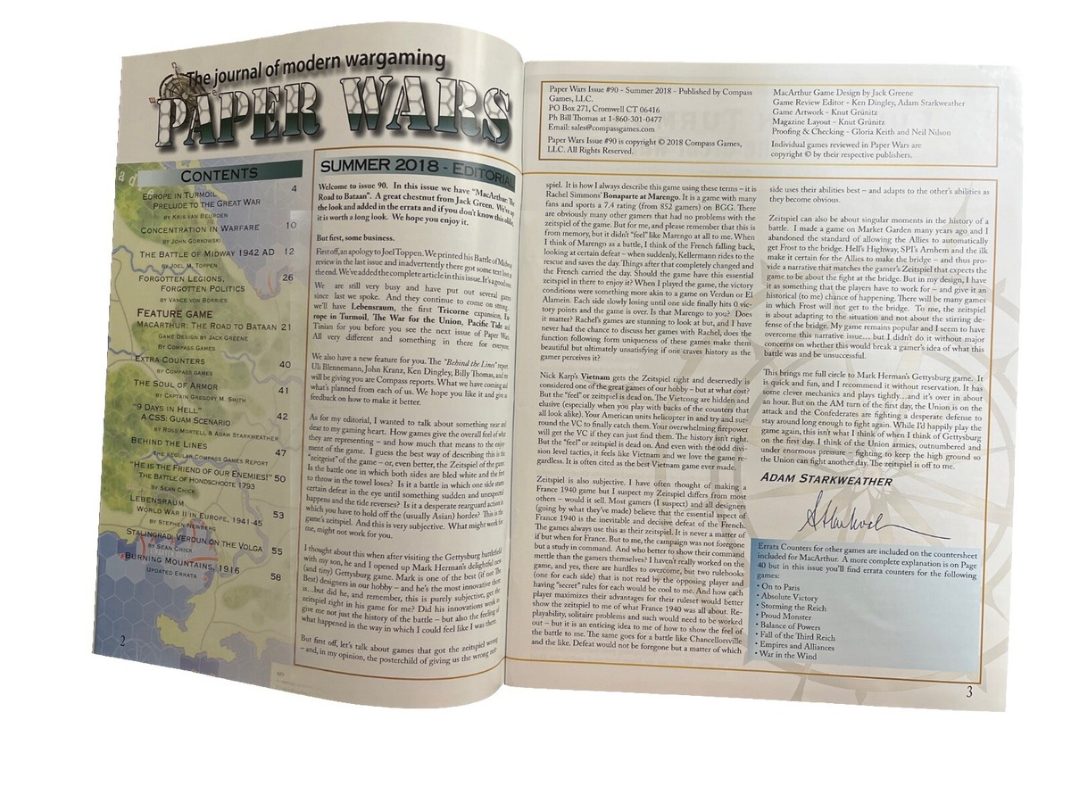 (Compass)Paper WARS#90 MACARTHUR マッカーサー、日本語訳付、新品 Compass Games Paper Wars #90 Includes MacArthur: The Road to