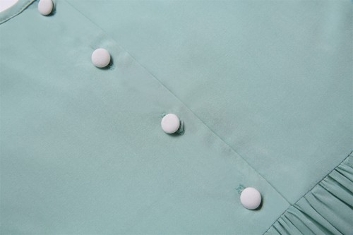 Fresh Mint Smocked Dress for Toddler Girls Short Sleeves Summer Outfits 2-12Y - Bild 13 von 13