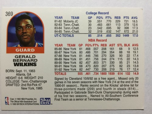 1992-93 NBA HOOPS Cards (251 - 500) - Pick From List - Picture 144 of 296