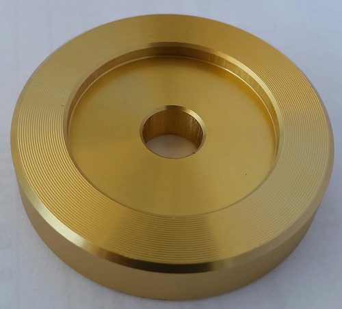Adaptador Universale 45 RPM 7" - Centratore Aluminio para Tocadiscos Oro - Picture 5 of 8