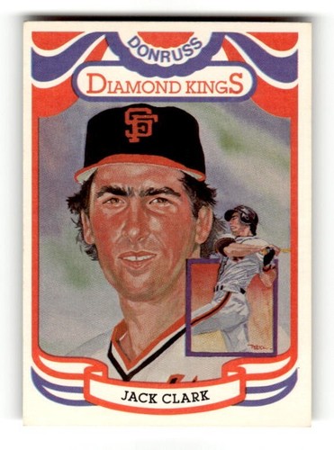 1984 Donruss - Diamond Kings #7 Jack Clark TS1