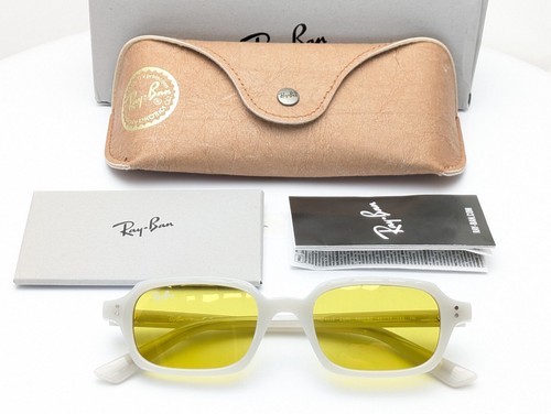 Ray-Ban Zuri RB4455 6808/6D Cloudy Warm White Yellow Flash Gold Sunglasses 53mm - Picture 11 of 12