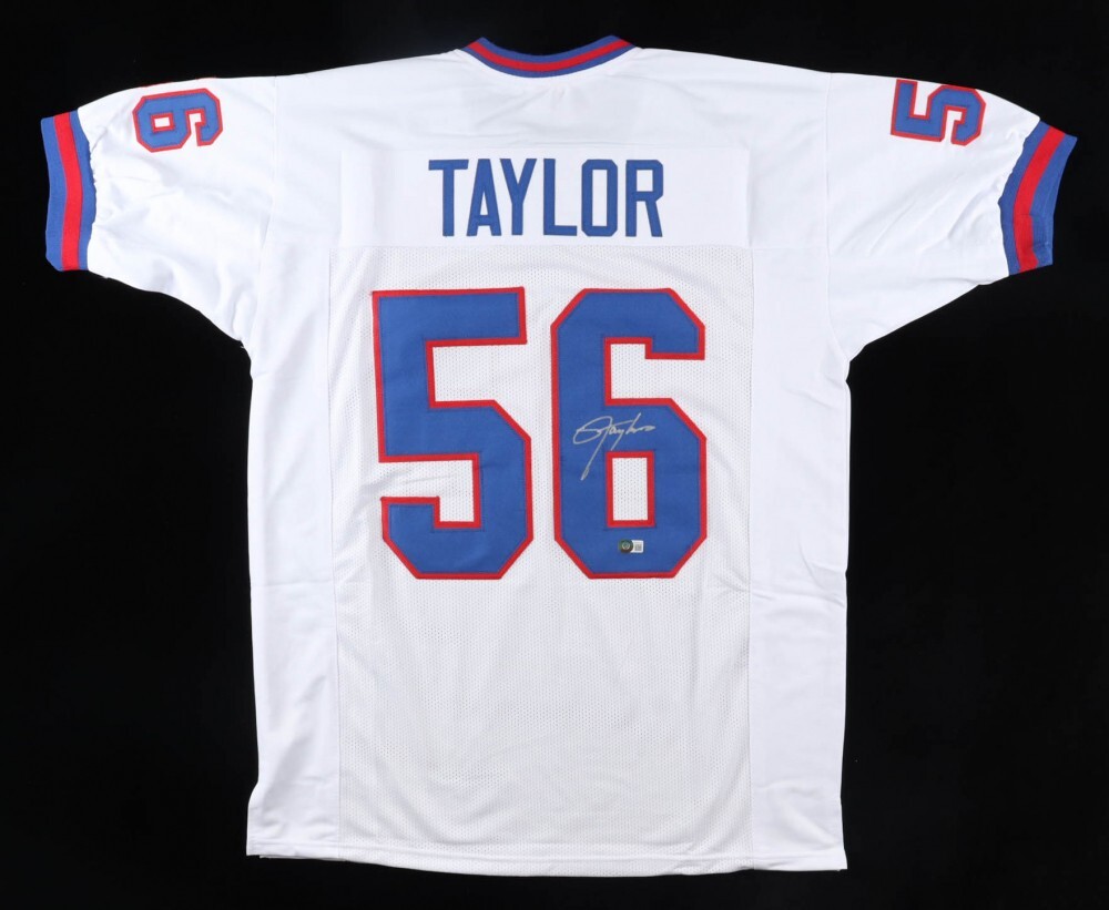 Lawrence Taylor Autographed Signed New York Giants Jersey (Beckett) 2Super Bowl Champion 