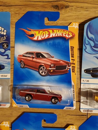 10) Hot Wheels Cool Classics CUSTOM V-8 VEGA, New Models Red, Yellow & Gold - Picture 15 of 18
