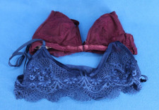 Victoria Secret Wireless Unlined Lined Bralette Bra Bundle Lot Size XS E5012