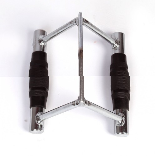 Rubber Coated Close Grip Triangle Attachment Heavy Duty Weight Lifting Gym - Picture 3 of 5