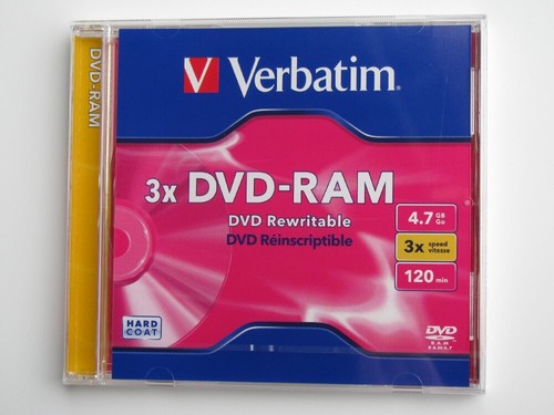 VERBATIM DVD-RAM Single Disc 4.7GB 120min 3x=Speed JEWEL CASE 43449 NEU 003-736 - Bild 2 von 6