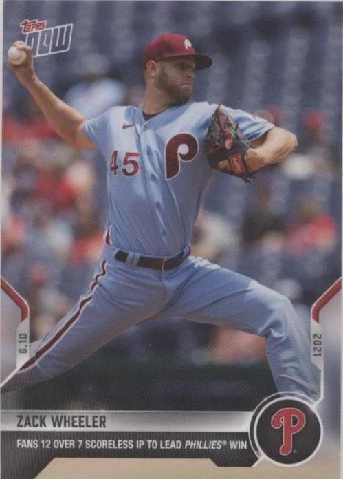 2021 Topps Now - Zack Wheeler #334 - 1 of 1