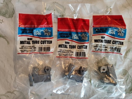 3 pk Mini Metal Pipe Tubing Cutter Copper Brass Aluminum. Max Cool. 