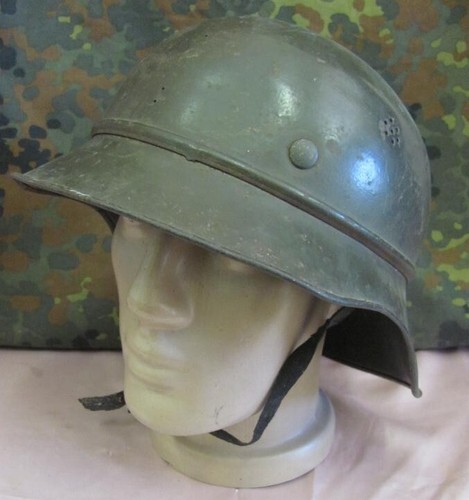 WW2 ORIGINAL HECHO EN ALEMÁN M38 LUFSCHUTZ CASCO GLADIADOR REINO BULGARIA EDICIÓN - Imagen 2 de 8