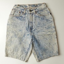 Levi s Jean Shorts High Waist Vintage 80s Womens Size 25 Acid Wash