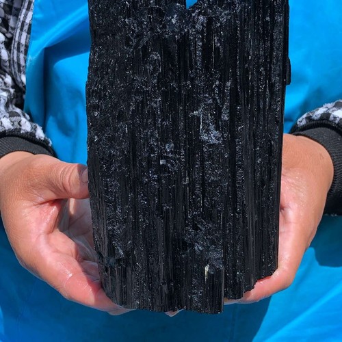 4.95LB Natural black tourmaline Crystal gemstone rough mineral specimen 928 - Picture 13 of 19