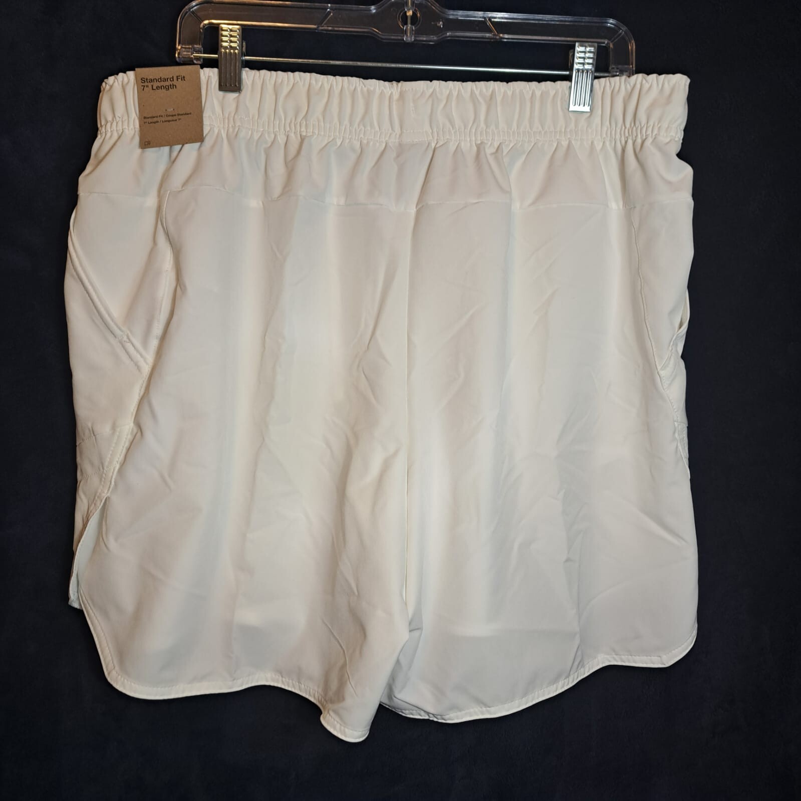 Nike Men Sz XXL Court Dri-Fit Advantage 7” Tennis  Shorts White-Black DD8329-100 thumbnail 5