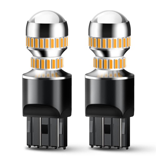 AUXITO 7443 7440 Amber Yellow 3000K LED Turn Signal Parking Light Bulbs Canbus - Picture 10 of 16
