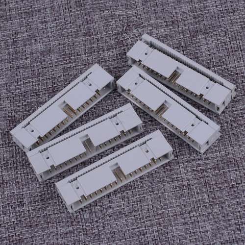 5Pcs 2.54mm 2x17 Pin 34 Pin Male Header IDC Ribbon Cable Transition Connector m