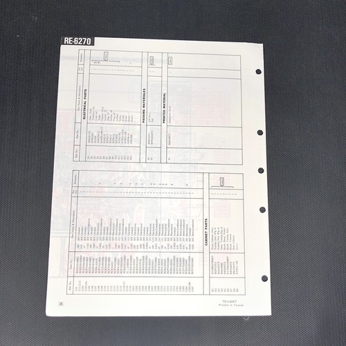 Panasonic Re-6270 Servicehandbuch Original Reparaturbuch AM/FM Funkuhr - Bild 3 von 3
