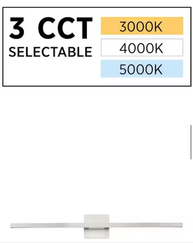 🔥Progress Lighting Phase 5 32 LED Vanity Light Brushed Nickel 3CCT Modern - Picture 6 of 7