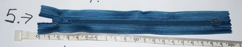 Spiralen REIßVERSCHLUSS nicht teilbar Länge ab ca. 16 CM bis ca. 29 CM Blau Töne - Bild 6 von 12