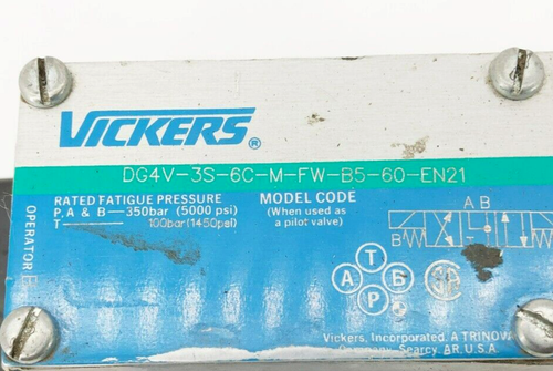 Nueva válvula de control direccional Vickers DG5S-H8-OC-M-FW-B5-60-EN21 02-144462 - Imagen 5 de 10