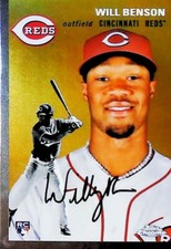 2023 TOPPS CHROME PLATINUM ANNIVERSARY #143 WILL BENSON CINCINNATI REDS