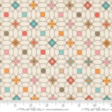 SUNDAY BRUNCH Scrambler Geometric Spritzer Quilt Fabric Moda/BasicGrey by 1/2 Yd