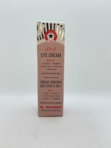 Fab First Aid Beauty 5 in 1 Eye Cream 0.5 oz Smooth Brighten Nourish - Picture 2 of 7