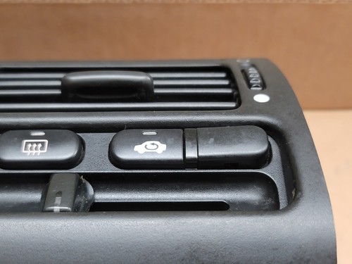 92-96 Honda Prelude MANUAL HEATER A/C Climate Control Vents Bezel OEM BLACK #3 - Picture 5 of 13