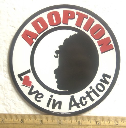 Adoption - Love in Action Circle Magnet - Picture 3 of 3