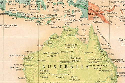 100×70cm World Map Poster Map of The World Prinet Classic Tone Wall Decoration - Picture 6 of 10