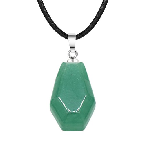 Collar colgante de piedras preciosas naturales en forma de tablero de ataúd de 1,2 pulgadas joyería - Imagen 18 de 19