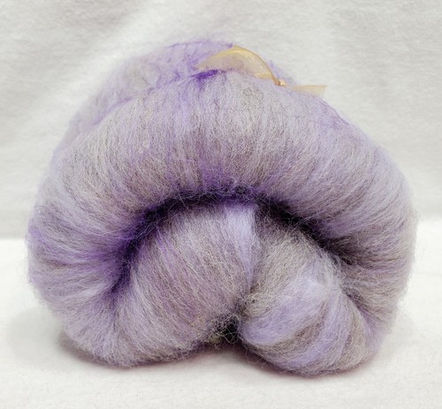 Carded Art Batt 1.6 Oz Merino Top Wool Hand Dye Alpaca Silk Fiber Lavender - Picture 2 of 8